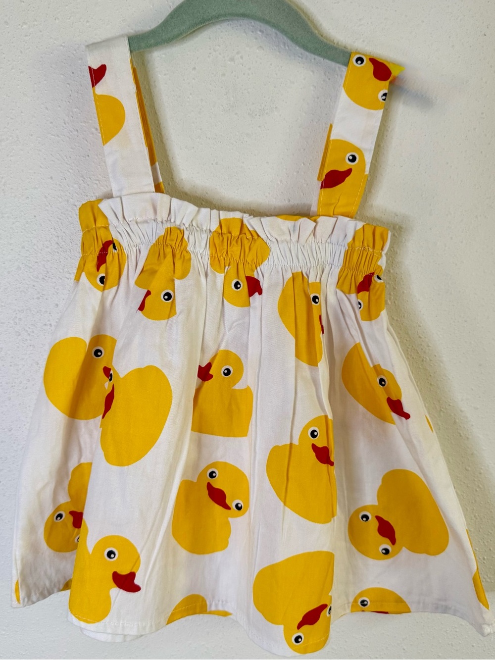 PatPat Duck Print Baby Dress & Bloomers NWT 9-12M Yellow Duck Outfit